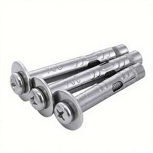 Boulons et écrous M6 M8 M10, 3 ou 4 pièces, boulons d'ancrage, boulons à expansion, acier au carbone jaune, plaqué zinc standard, DIN 12mm, boulons d'ancrage à enfoncer - Product Image 6