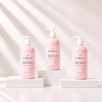 Bouteille blanche en HDPE de 500 ml avec pompe à lotion pour l'étiquetage privé de marques cosmétiques et l'emballage personnalisé de produits de beauté
