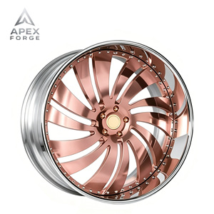 Apex Forge 2ชิ้นล้ออะลูมิเนียมหรูหรา Brushed18 19 20 22 <span class=keywords><strong>24</strong></span> 26นิ้ว5X120 5X114.3 5x100 PCD สำหรับ BMW I7 <span class=keywords><strong>Camaro</strong></span> <span class=keywords><strong>SS</strong></span> - Product Image 2