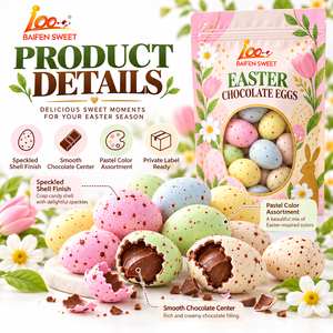Sachet <span class=keywords><strong>de</strong></span> 500g d'œufs en <span class=keywords><strong>chocolat</strong></span> <span class=keywords><strong>de</strong></span> petite taille pour la décoration <span class=keywords><strong>de</strong></span> Pâques, <span class=keywords><strong>chocolat</strong></span> et œufs pailletés - Product Image 2