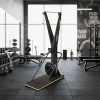 Simulateur de ski d'exercice pour la maison/la salle de sport commerciale, équipement de fitness, machine de ski à résistance à l'air, acier, poids maximal de l'utilisateur 150 kg