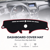 Pour Hyundai Genesis Coupé 2008-2016, couvre-tableau de bord de voiture, accessoires automobiles, couvre-tableau de bord de voiture avec fonction antidérapante