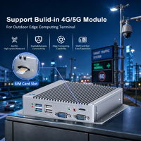 AI Edge Computing Mini PC RK3588 6TOP NPU Dual LAN 2*RS232 2*HD 8K Videodecodering Ondersteuning AI Videoanalyse