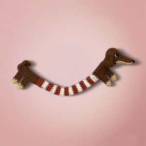 Kit de <span class=keywords><strong>crochet</strong></span> pour teckel mignon, fait main, adorable poupée de chien tricotée, fournitures tout-en-un pour marque-page et cadeau, kit de <span class=keywords><strong>crochet</strong></span> pour teckel à faire soi-même - Product Image 5