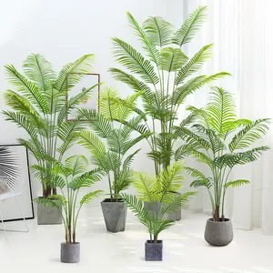 Tanaman hias bonsai, tumbuhan hijau buatan, pohon palem, pot, pohon palem, tanaman bonsai luar ruangan dan dalam ruangan