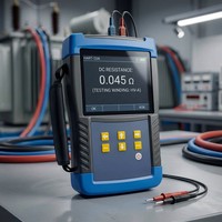 Testeur de résistance DC automatique pour bobinages de transformateurs, 10A, numérique, portable, pour bobines triphasées et postes de transformation
