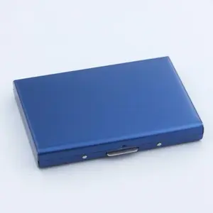 In Stock Wholesale Kid Purse High Quality Stainless Steel Credit Card Case Money Holder Wallet Case