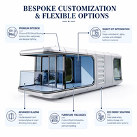 Capsule spatiale préfabriquée hôtel conteneur maison cabine de couchage cabine de luxe extérieure avec cabine de lit