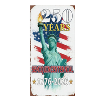 Serviette de plage personnalisée avec logo, motif drapeau USA 250e anniversaire de l'indépendance 1776-2026, sans sable