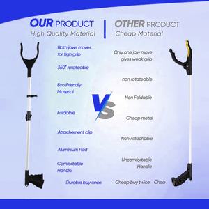 أداة يدوية قابلة للطي للبيع بالجملة ، أداة التقاط سهلة الوصول إلى القمامة ، أداة يدوية قابلة للطي ، أداة أداة منتزع القمامة - Product Image 3