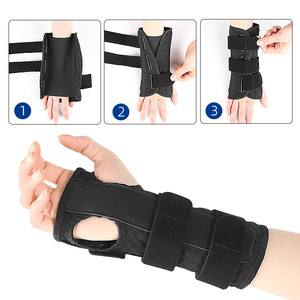 Yeni Ayarlanabilir Bilek Desteği Çıkarılabilir Alüminyum Atel Nefes Alabilen File Kompresyon Bandı Avuç İçi Desteği Spor Bilek Sabitleyici - Product Image 6