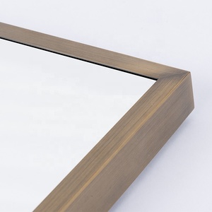 Brushed Bronze Bathroom Vanity <strong>Mirror</strong> Glass Panel Metal Deep Set Design <strong>Rectangular</strong> <strong>Wall</strong> <strong>Mirror</strong> - Product Image 3