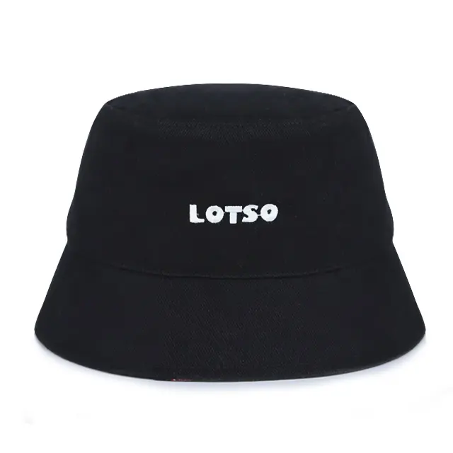 Chapeau personnalisé noir, en forme de lettre blanche avec Logo brodé, bob pour soleil