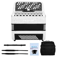 Sanbianyin Chromatic 62-key Accordion for Adults Children Button-type Bayan Professional 60 Bass Keyboard Instrument Portable