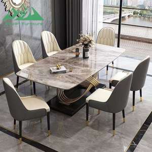 Tavolo da Pranzo Rettangolare Elegante in Stile Nordico Wayon per Arredamento di Residenze di Lusso - Product Image 3