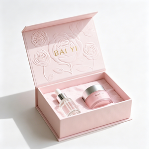 Luxury Velvet Rigid Boxes for Nail Polish Perfume Essential Oil Serum-Recycled Materials Eco-Friendly Cosmetic <b>Paper</b> Embossing - Product Image 1