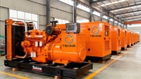 Groupe électrogène diesel 280 kW 350 kVA à prix avantageux, triphasé 50 Hz, démarrage à distance, type silencieux avec carénage insonorisé, puissance de secours