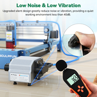 Kit de gravure laser Sculpfun S9 avec pompe à air, buse d'assistance pneumatique, assistance pneumatique haute vitesse, structure entièrement métallique, compatible avec les machines de gravure laser S9