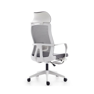 Chaise de bureau ergonomique moderne avec repose-pieds, chaise de conférence et de jeu en maille pour patron/directeur, chaise d'ordinateur pour bureau à domicile - Product Image 5