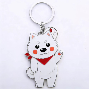 Porte-clés personnalisés en alliage de zinc émaillé, motif <span class=keywords><strong>bouledogue</strong></span> français mignon, émail souple et dur, pendentif chien, cadeaux promotionnels pour salons professionnels - Product Image 4