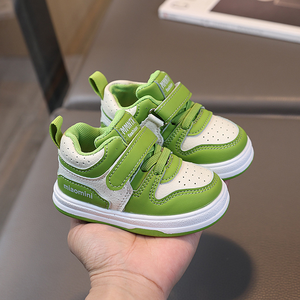 Yeni tasarım beyaz çocuk yüksek üst Sneakers moda renkli çocuklar için ayakkabı erkek toptan rahat bebek kız ayakkabı sonbahar - Product Image 5