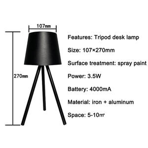 Lampe de table trépied debout sans fil rechargeable <span class=keywords><strong>Funky</strong></span> Simple led en métal pour le salon - Product Image 5