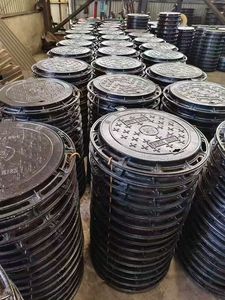 MaxIn D400 dễ uốn gang manhole bìa đen bitum xử lý bề mặt cho municipal cấp nước thoát nước kiểm tra đường bộ - Product Image 5