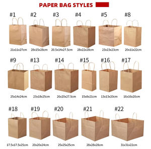 Bolsas de Papel Kraft Marrón Personalizadas al por Mayor para Ropa, Bolsas de Compra de Papel para Prendas de Vestir - Product Image 4