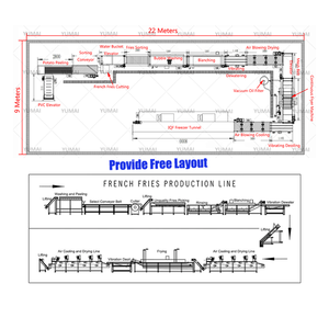 Prezzo a buon mercato 100kg 200kg 300kg personalizzato completamente automatico linea di produzione di patatine fritte di manioca - Product Image 4
