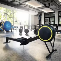 Máquina de remo de resistencia al viento, gimnasta plegable, equipo de Fitness comercial, ajuste de resistencia inteligente, estudio de gimnasio