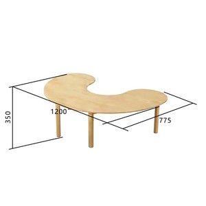 <span class=keywords><strong>Centro</strong></span> de guardería preescolar Montessori de madera para niños con mesas curvas llamativas, ideales para aulas. - Product Image 2