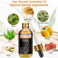 OEM Mejora el encrespamiento Aceite de jengibre para el cabello Aceite germinal de jengibre Aceite esencial para el crecimiento del cabello