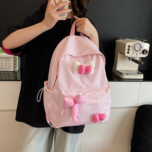 Mochila Escolar Impermeable con Diseño a Cuadros, Estilo Casual, Gran Capacidad, para Estudiantes de Secundaria y Preparatoria, Nueva Colección 2025 - Product Image 2