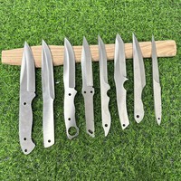 Lame de couteau en acier d'usine, vierge, faite à la main, sans manche, en acier inoxydable à haute teneur en carbone, pour couteaux de chef et Santoku, personnalisable