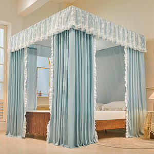 2025 primavera ed estate nuovo lusso francese elegante infinito doppia ombreggiatura polvere e zanzariera staffa da pavimento zanzariera - Product Image 2