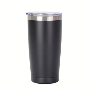 Custom logo 20 oz Insulated Car Cup <b>Double</b> <b>Wall</b> Vacuum Powder Coated Tumbler Vacuum Cup Thermal Stainless Steel Coffee Mug With - Product Image 1
