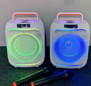 Haut-parleur portable sans fil de 6,5 pouces avec micro, Bluetooth 5.0, radio FM, lumière LED RVB, basses stéréo, caisson de basses, karaoké, fête, DJ, 40W - Product Image 6