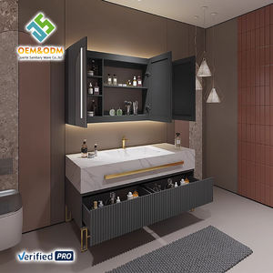 2025 OEM Modern Juerte Washroom Furniture Set Full Table Desk Cabinet Panel Mirror Sink Faucet for Bedroom Dining <strong>Bathroom</strong> - Product Image 5