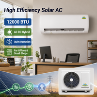 AC Hybrid Inverter Tenaga Surya Mini Split 12000 BTU Efisiensi Tinggi, Operasi Senyap untuk Kantor dan Toko Kecil