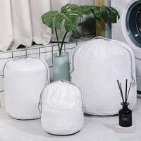 Sac à linge, grand filet en tissu pour la lessive, cordon à œillets et cordon de serrage, robuste et personnalisable