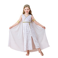 Costume de performance pour enfants Halloween, Robe Toga Athéna de la mythologie grecque, Robe de fille romaine antique, ODM