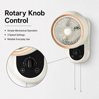 Ventilateur personnel mini 3D à oscillation automatique, élégant et compact, avec commande vocale et sortie Power Bank, prêt à être expédié pour studio de yoga