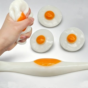 High Quality Hot Selling Squishy <b>Toy</b> Fried <b>Egg</b> Fidget <b>Toy</b> TPR Squeeze <b>Toy</b> for Children - Product Image 4