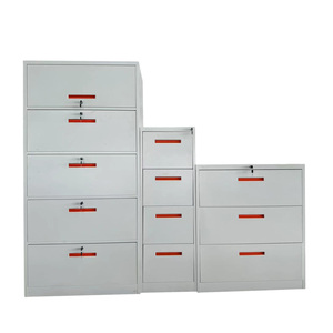 Armadietto Verticale Moderno a 3 Cassetti con Serratura, Organizzatore in Metallo per Documenti Legali, per Appartamenti e Uffici - Product Image 4