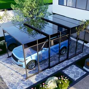 Garage mobile en alliage d'aluminium, véranda en verre, garage de stationnement pliable et télescopique - Product Image 2