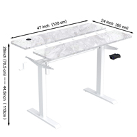 Fabricants en gros de bureaux d'ordinateur exécutifs modernes en métal, bureaux debout réglables en hauteur, table élévatrice, bureaux de bureau en marbre