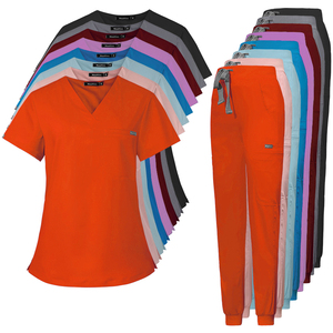 Uniformes d'infirmière unisexes à manches courtes de qualité supérieure 2026, blouses médicales élastiques VIAOLI en tissu peigné respirant pour un confort haut de gamme - Product Image 2