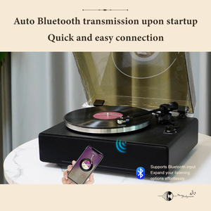 TRL30 personnalisé moderne <span class=keywords><strong>33</strong></span> 45 tr/min grande <span class=keywords><strong>platine</strong></span> <span class=keywords><strong>vinyle</strong></span> métal HiFi Bluetooth tourne-disque LP tourne-disque <span class=keywords><strong>vinyle</strong></span> avec haut-parleurs intégrés - Product Image 6