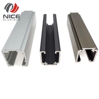 Rail de rideau en aluminium de haute qualité pour les fenêtres de chambre d'hôtel, d'hôpital, rail coulissant