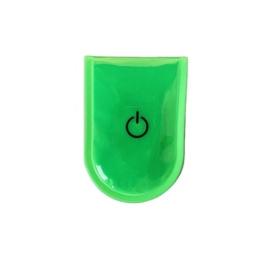 LED Light outdoor sports safety warning riflettente PVC plastic printed logo magnet clip on strobe per run walking bike cycling - Product Image 4